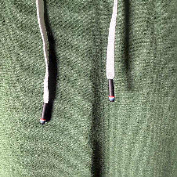 Four Laps Re-Up Sweatshirt Hoodie Green with Red White & Blue Accents Sz Medium - Picture 7 of 10